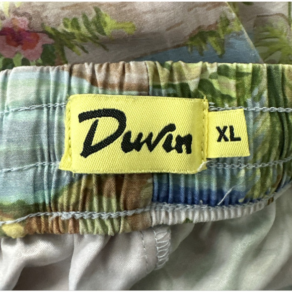 DUVIN Womens Pants XL Colorful Tropical Graphic Wide Leg Beach Bohemian Summer - Picture 5 of 13